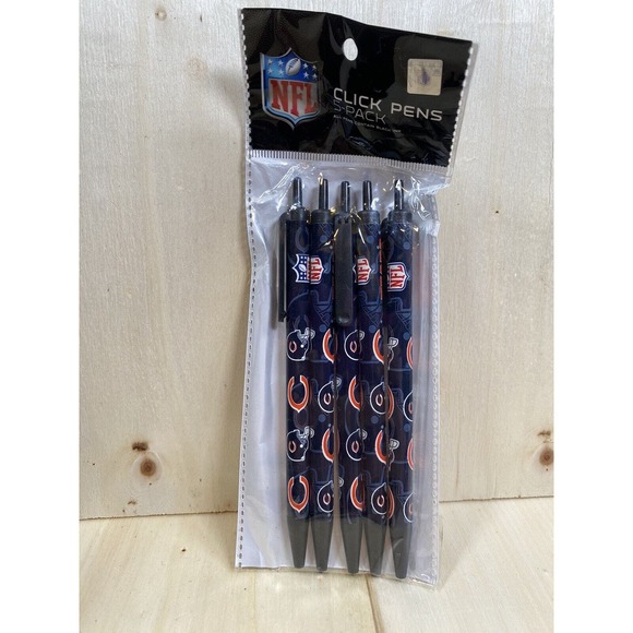 Pick your Team! NFL Football Team Logo Click Pens Multi-Pack with Team Logo‎ - Picture 1 of 7